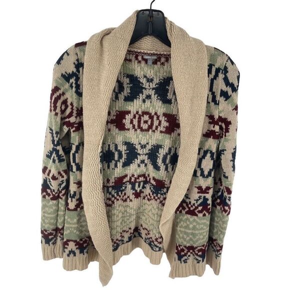 Charlotte Russe Women's Cardigan Sweater Open Front Acrylic Knit southwestern Sm - Picture 6 of 11